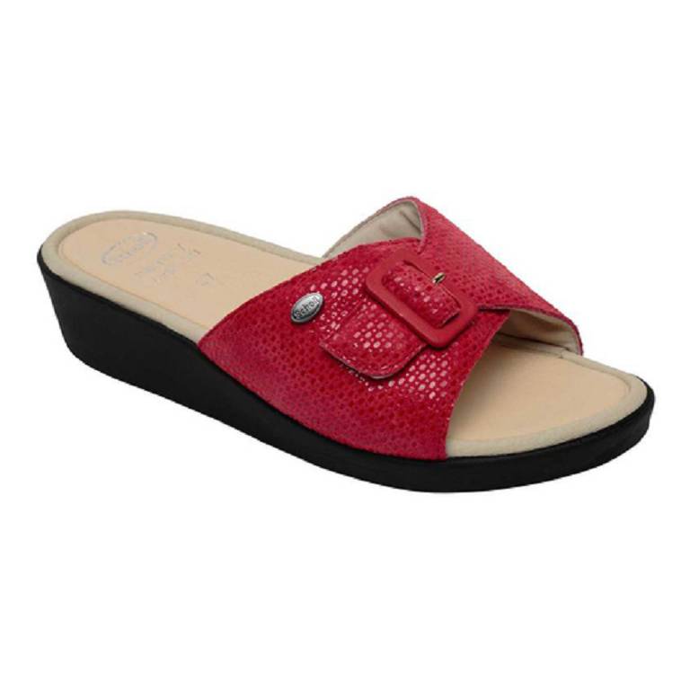 MANGO PATENT SUEDE W RED 40