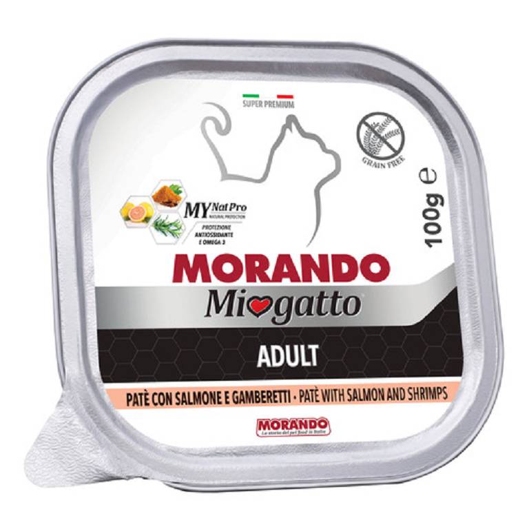 MIOGATTO ADULT SALM/GAMB 100G