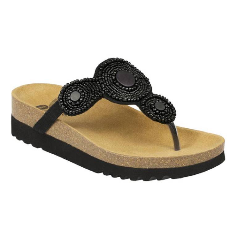 ZARINA CANVAS+BEADS W BLK 41